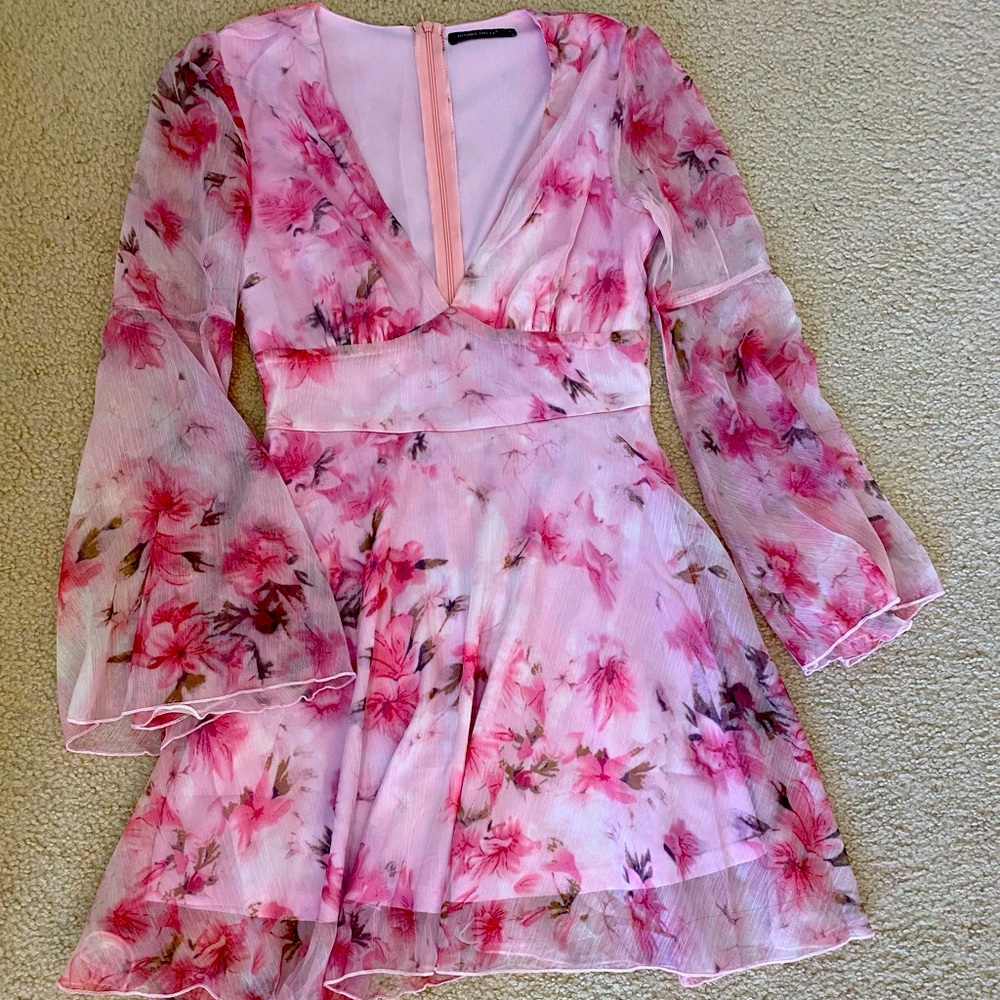 Shein Pink Floral Dress
